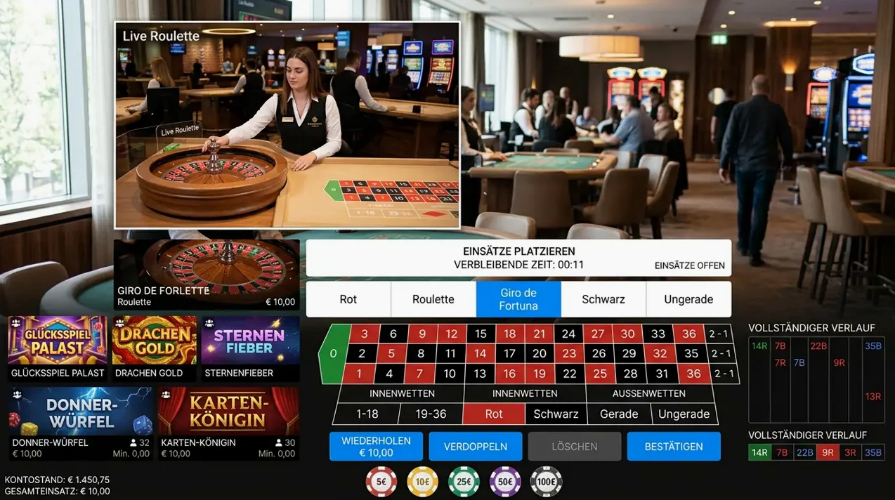 Live Casino im Kingmaker